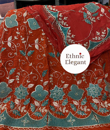 Royal Boutique Natural Silk Patch Work Thakurji Poshak – Premium Handcrafted Edition