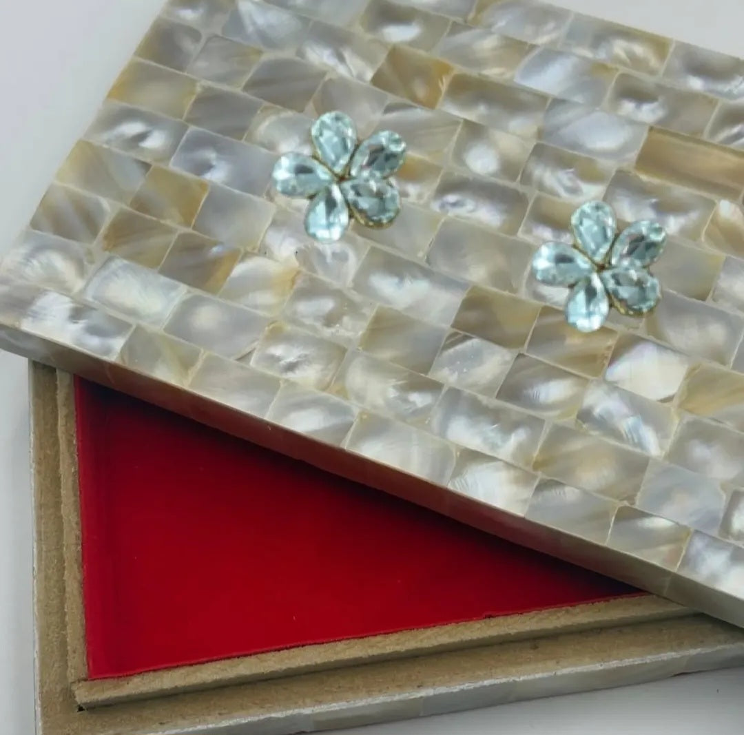 Elegant Mother of Pearl Gaddi Box Decorative Money Box for Weddings & Festive Gifting