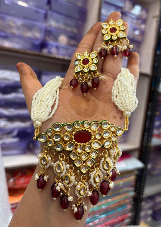 Meenakari chokor Earrings set