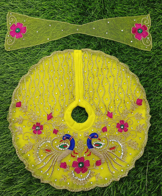 Peacock gulen sequence heavy Embroidery work ladoo Gopalji designer Poshak