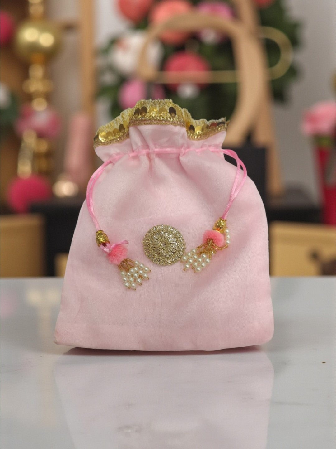 Beautiful handmade elegant potli bags perfect for gifting sagun pack of 10