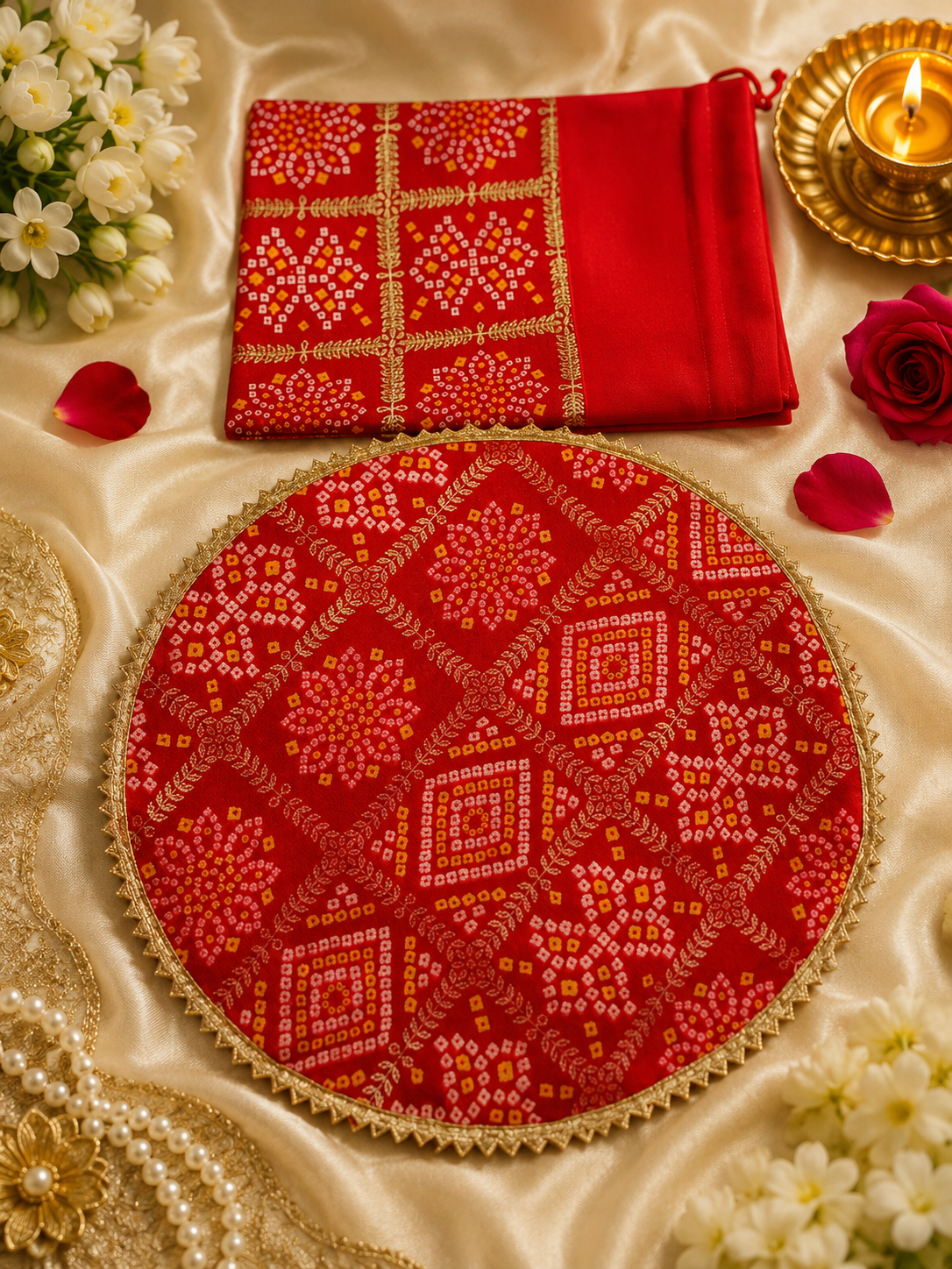 Wedding Rituals Papad Mangodi Potli Bags | Traditional Potli Set Pack of 10