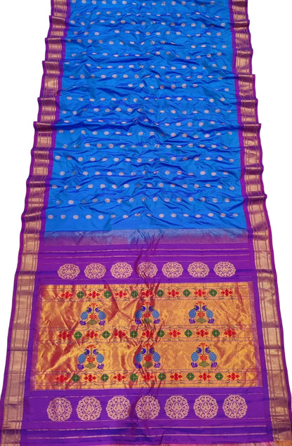Handloom Maharani Paithani Pure Silk Saree | Traditional Designer Paithani Saree