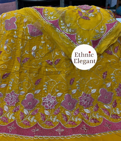 Royal Boutique Natural Silk Patch Work Thakurji Poshak – Premium Handcrafted Edition