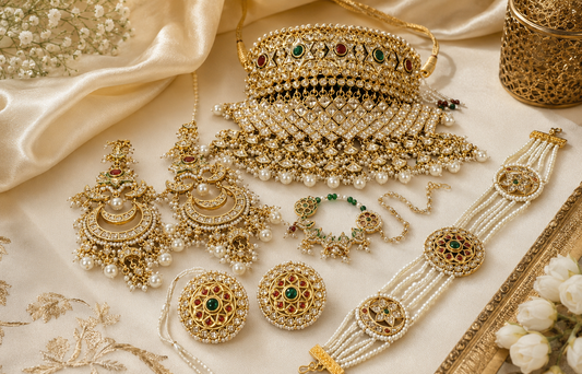 Traditional Rajputi Poshak Jewellery Combo Set | Rajasthani Bridal & Festive Jewelry