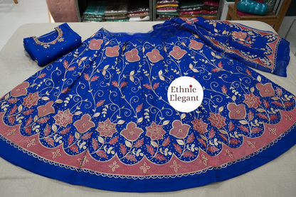 Royal Boutique Natural Silk Patch Work Thakurji Poshak – Premium Handcrafted Edition
