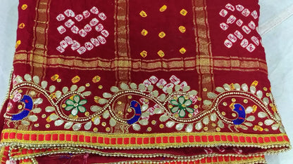 Modal Gajji Silk Gotta Patti Beautiful Handwork Traditional Odhna
