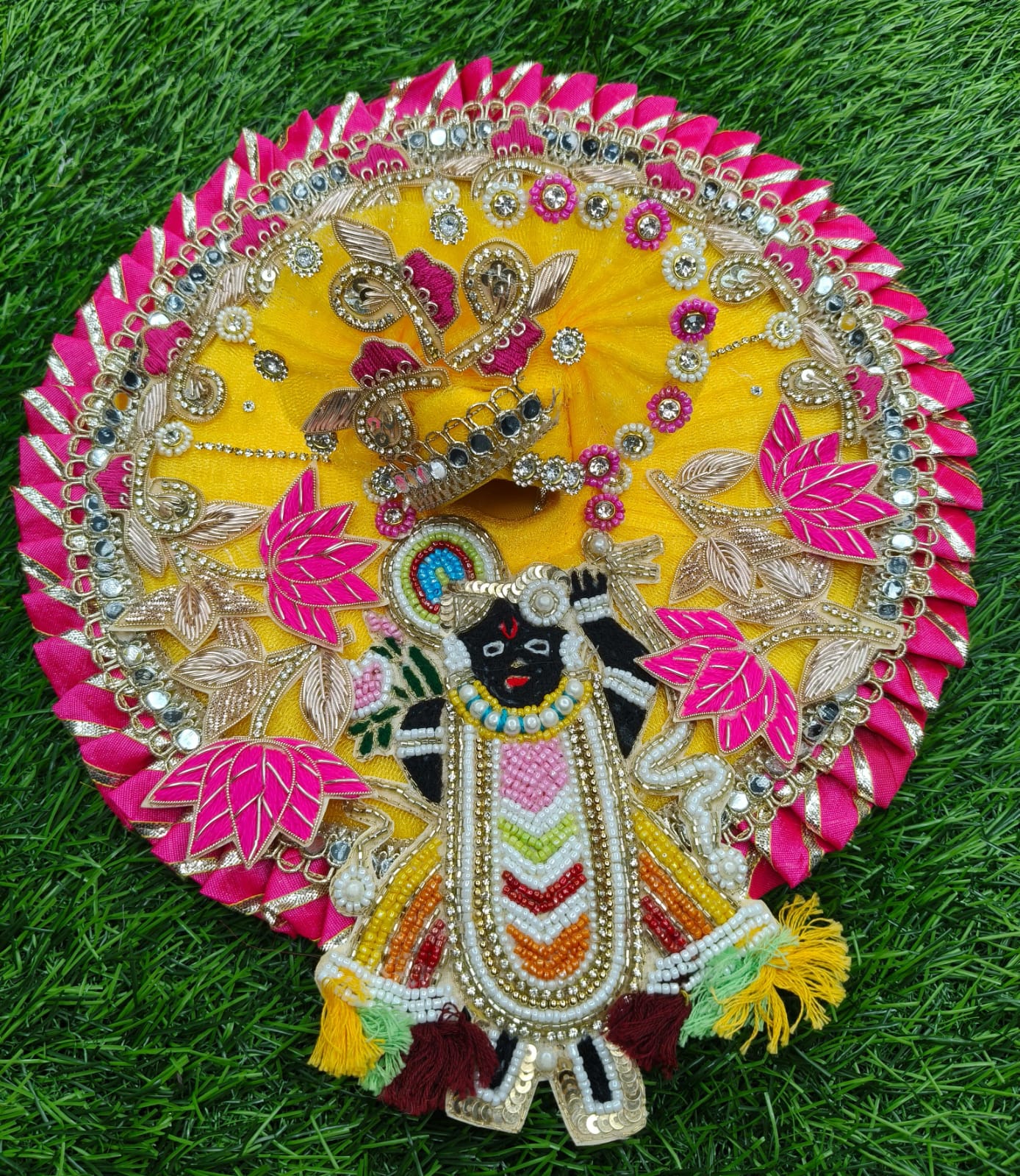 Festive Ladoo Gopal Poshak | Boutique Sequin Embroidery Outfit