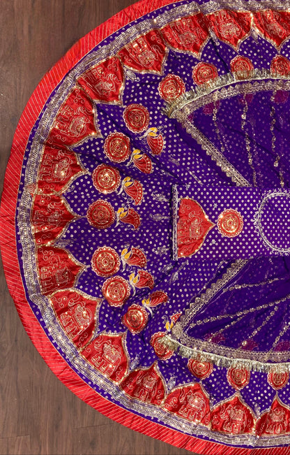 FANCY SOFT Banarsi FABRIC with  Pure Odhani in New Colours Botique SATIN PATCH work beautiful Rajputi poshak