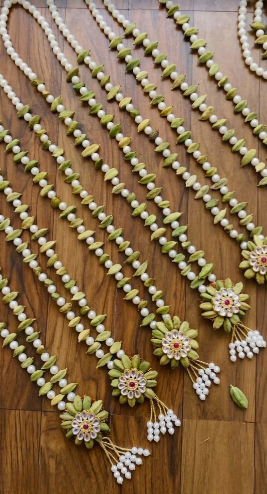 Artificial Elaichi Welcome Mala | Wedding Welcome Garland Pack of 25