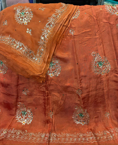 Heavy Upada Fabric Thakurji Poshak with Pure Odhna Zari Handwork