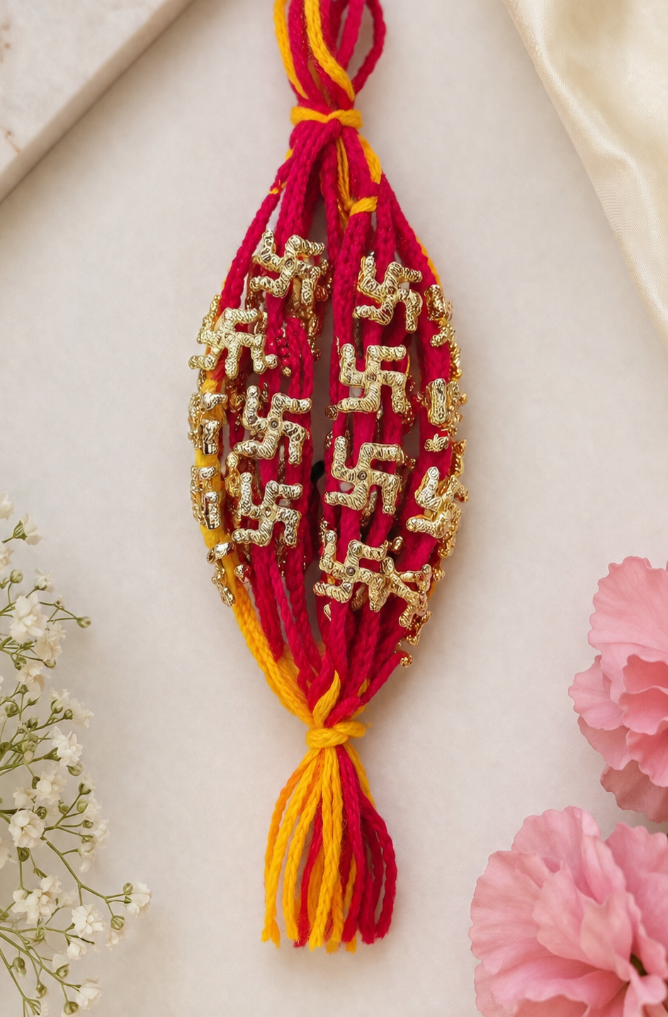 Swastik Raksha Dhaga Moli Kalawa rakhi pack of 1