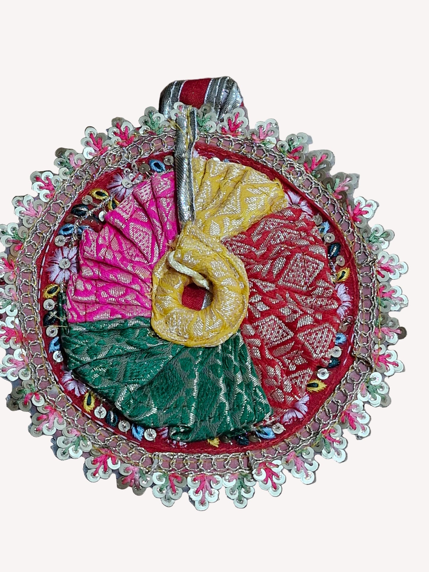 Designer sequence work ladoo gopalji beautiful poshak 6inch