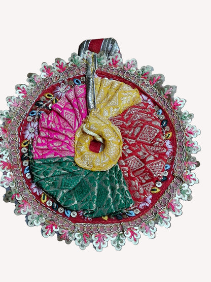 Designer sequence work ladoo gopalji beautiful poshak 6inch