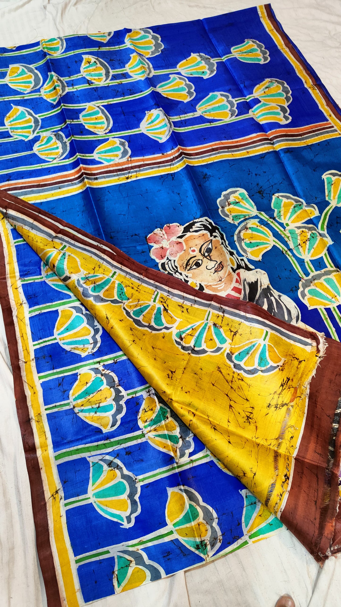 Bishnupuri Batik Pure Silk Saree | Handcrafted Premium Silk Saree