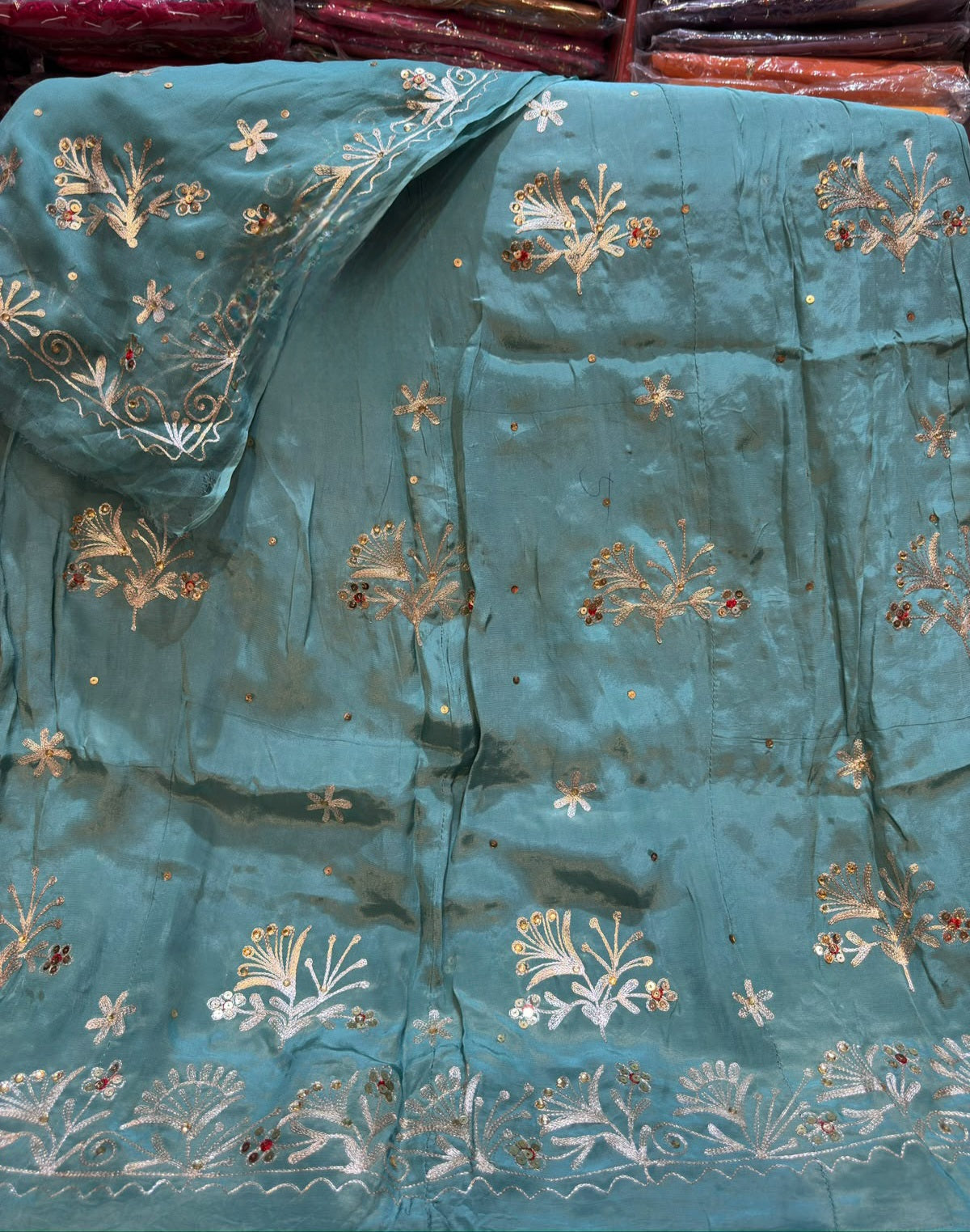 KASAB ZARI HANDWORK NATURAL PYOR BOUTIQUE POSHAK