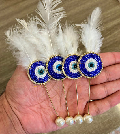 Handcrafted Evil Eye Brooches (Pack of 50)