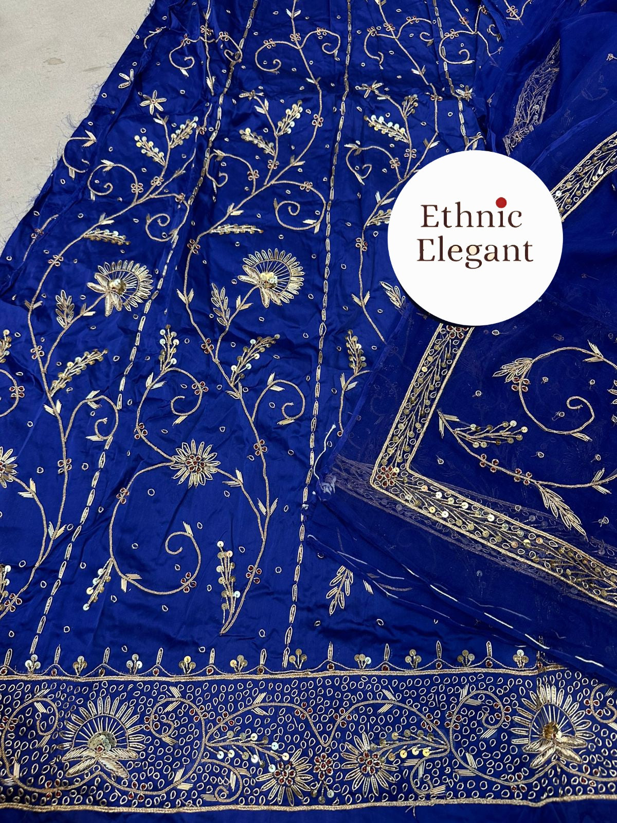 Bembar satin thakurji pure odhna heavy jardoji dabka work poshak*