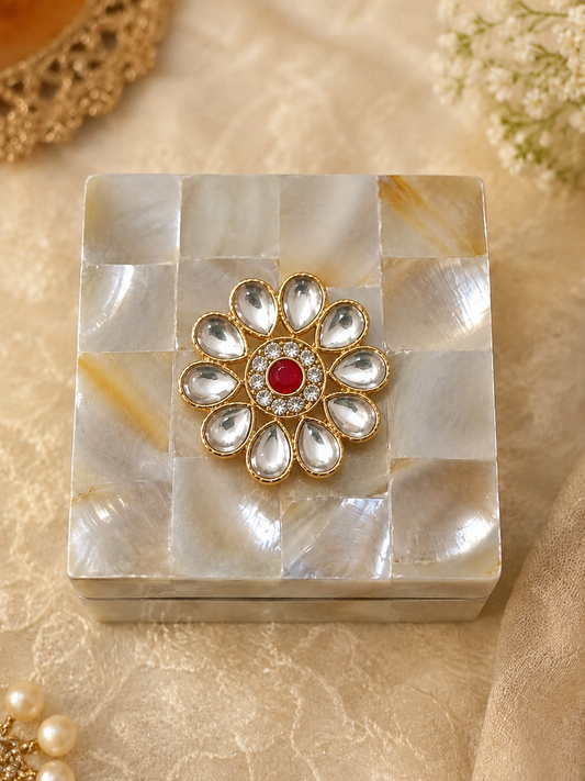 Elegant Handcrafted Mother of Pearl Ginni/ Jewelry box