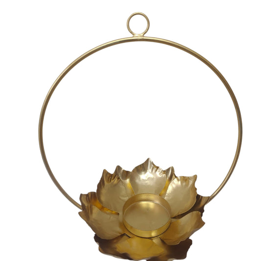 "Light up your festive moments with these beautiful round shape  6 inch    hanging lotus lights 🪔" pack of 2
