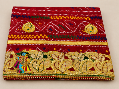 Kolkatta special Heavy Zardozi Work Rajasthani Marwadi chunri Odhna
