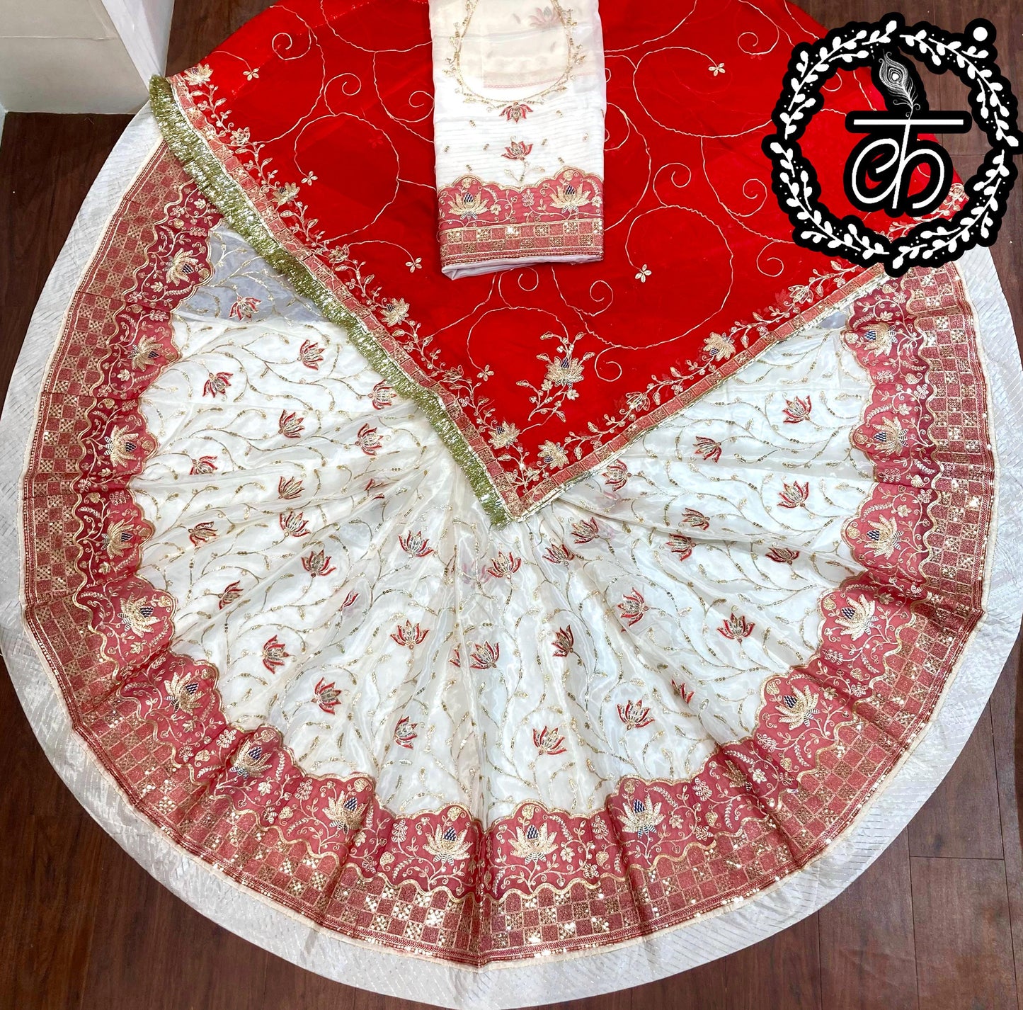 Heavy Fancy Barik Coding Pittan Zari work Pure HO SILK Pyor odhni Designer poshak