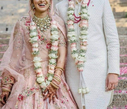 Wedding Garland varamala jaimala for Bride & Groom size 5.5ft