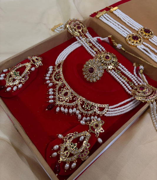 Royal Kundan Jewellery Combo Set | Elegant Bridal & Festive Collection