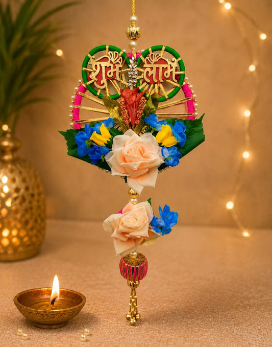 Floral handcrafted subh labh Hanging  22*inch long