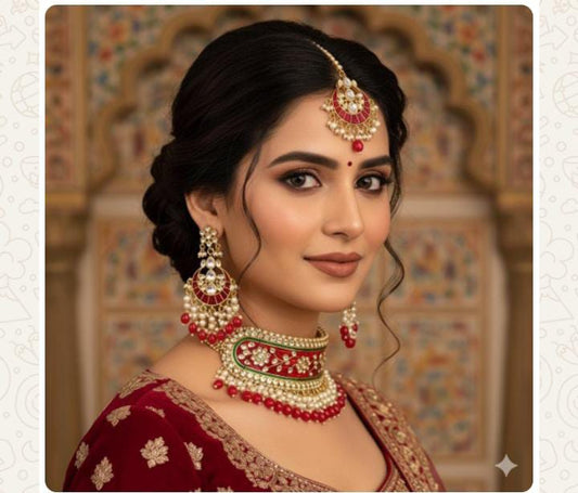 Heeramoti Rajwada Jewelry Set – Antique Pearl Bridal Necklace Set for Wedding & Festive Wear