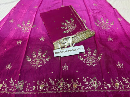 Upada crape thakurji pure odhna  aari tari hand work elegant rajputi poshak