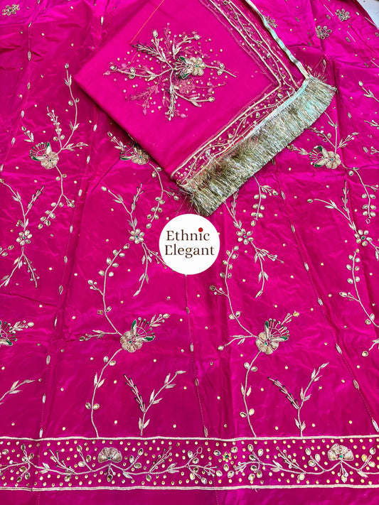 Thakurji pyor odna natural silk Rajwari poshak