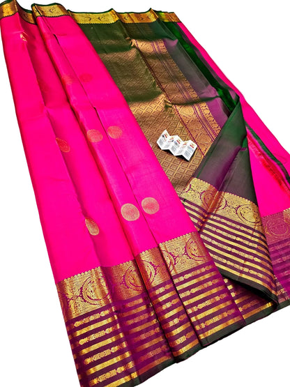 Traditional Kanchipuram pure silk Bridal saree silk mark certified
