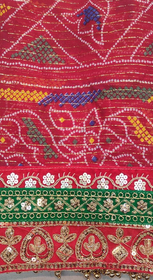 Open chunri Bhandhej Bandhani odhna