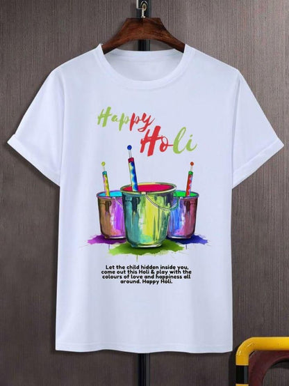 Holi Special Trendy Printed T-Shirt for Men & Women