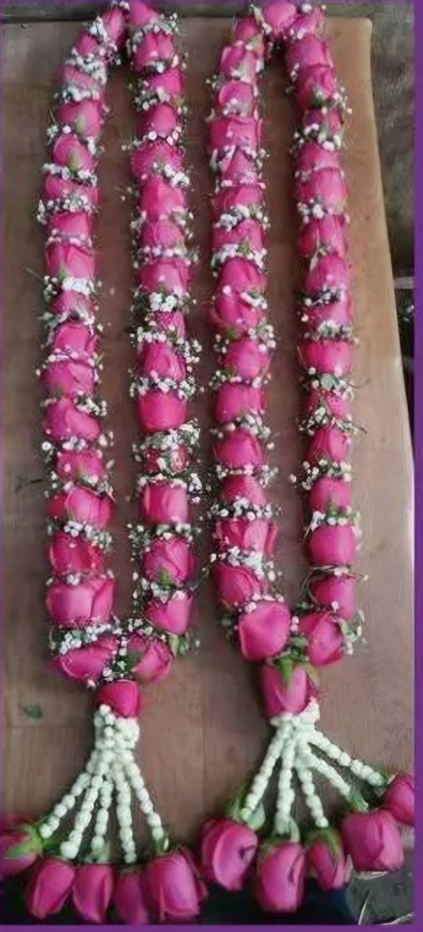 Elegant fresh flowers Garland pair   size 5.5.5ft