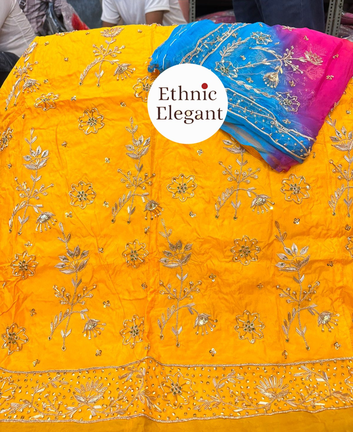 Royal Natural Silk Jardozi Dabka Thakurji Poshak – Grand Festival Edition