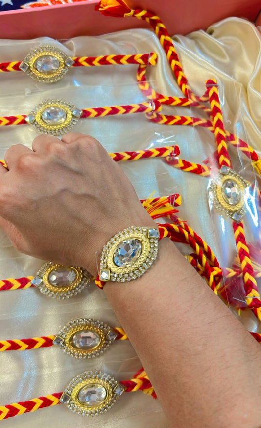 Hand watch design beautiful kalawa moli Rakhi pack of 1