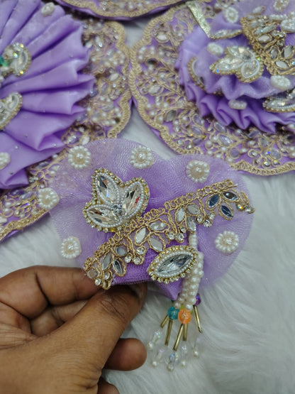 Designer Ladoo Gopal Poshak Set | Luxury Krishna Dress with Mukut