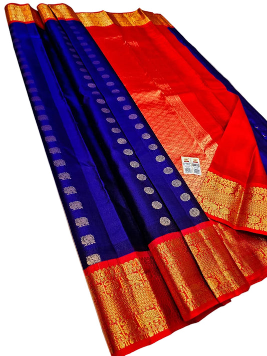 Royal Bridal Kanchipuram Pure Silk Saree | Silk Mark Certified Wedding Saree