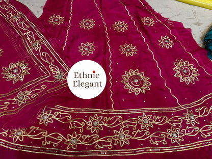 Beautiful boutique upada fabric elegant handwork thakurji pure odhna poshak