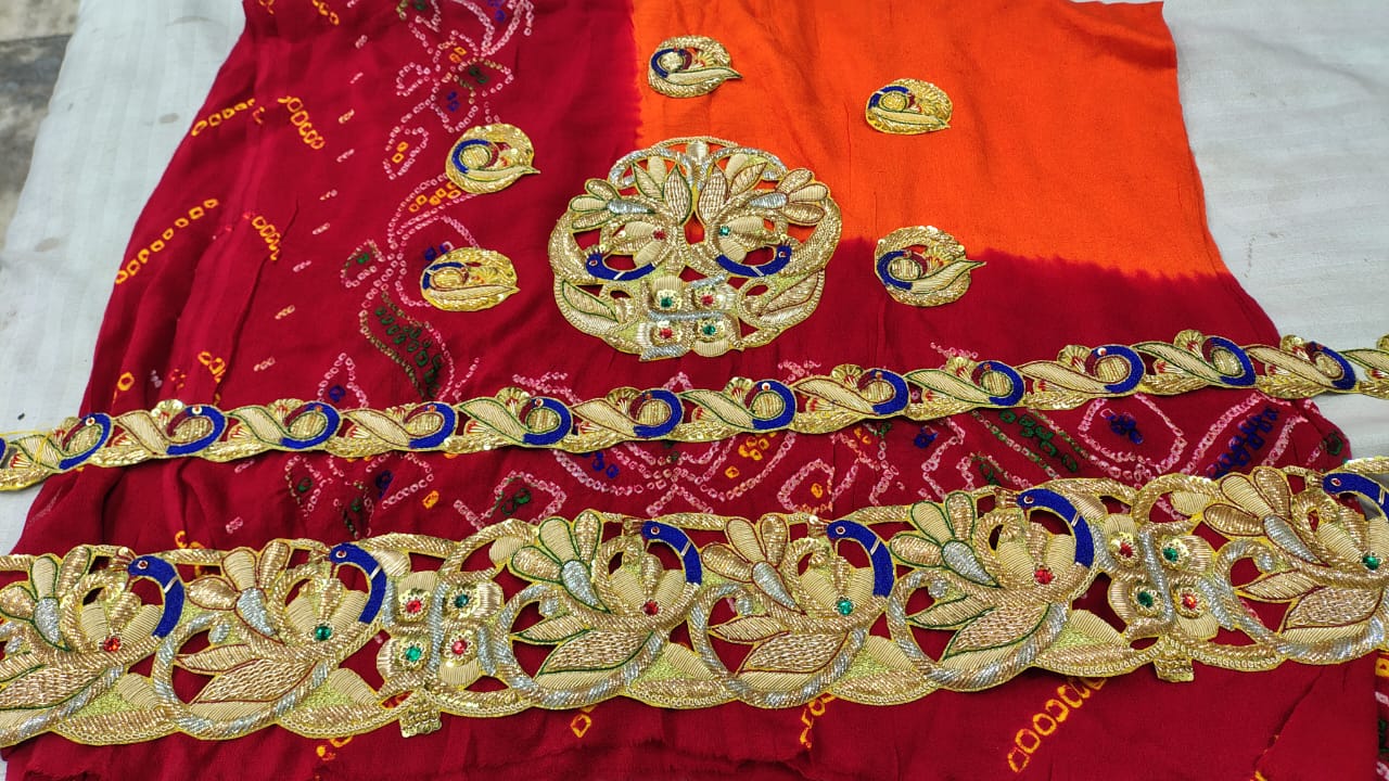 Premium Kolkata Ojaria Pila Chunri | Handmade Wedding & Puja Chunri