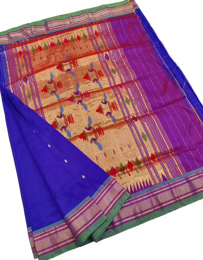 Handloom Traditional Yeola Pure Silk Paithani Saree
