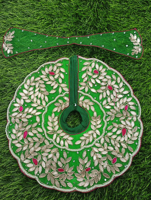 Gotapati handwork  boutique heavy Ladoo gopalji poshak 6 inch