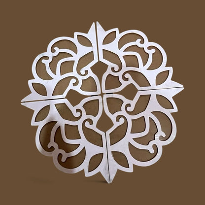 Rangoli Stencil Combo Pack – 12" Inch Reusable Wooden MDF Designs pack of 4