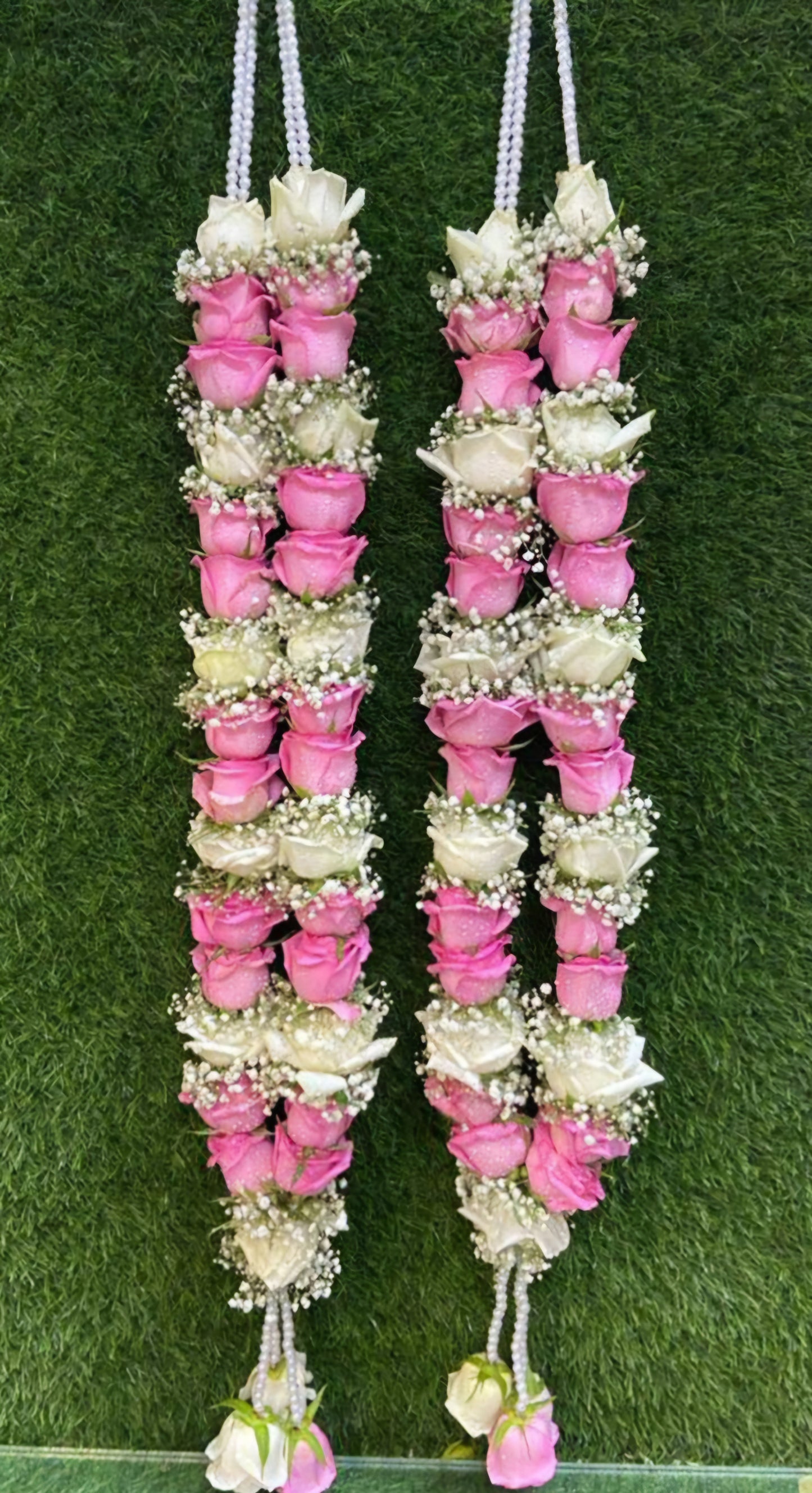 Fresh flower garland pair size 5ft
