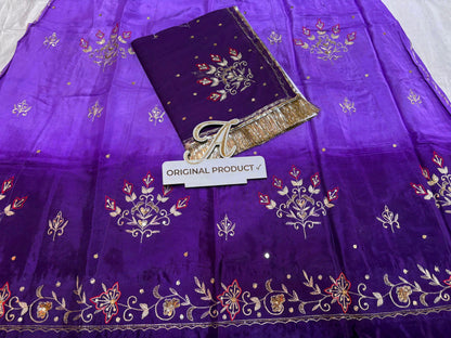 Designer Upada Crepe Boutique Thakurji Poshak with Aari Taari Work & Pure Odhani