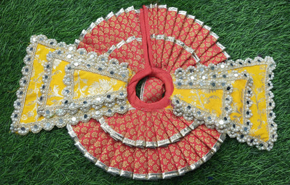 Designer Double Frill Double Dupatta elegant Laddu Gopalji poshak  pack of 2