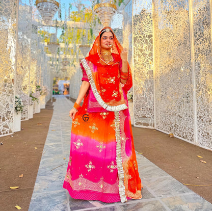 Elegant Partywear Rajasthani poshak