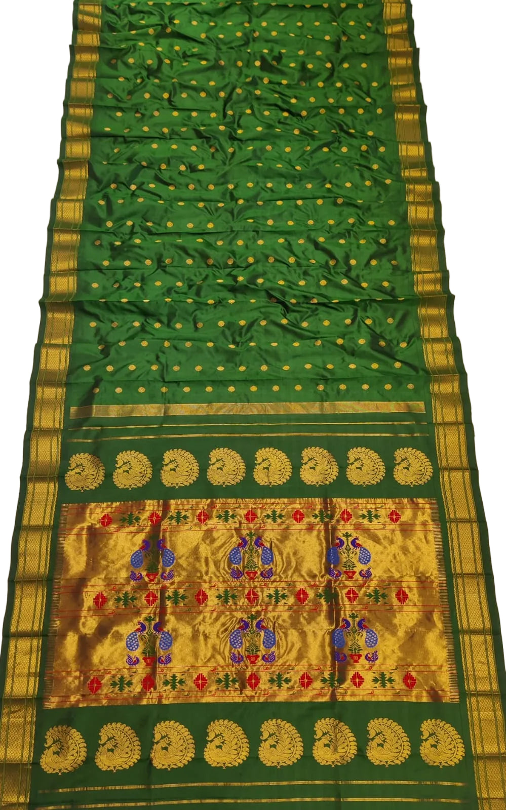 Handloom Maharani Paithani Pure Silk Saree | Traditional Designer Paithani Saree
